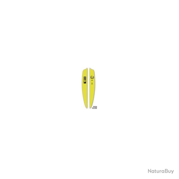 Plumes Zen 4 pouces Bohning Bright Jaune x 100