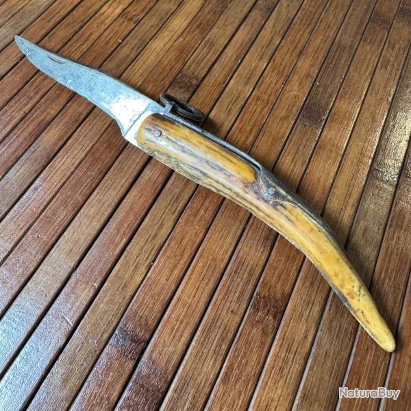 COUTEAU CORNILLON BOIS DE CERF XlX �me