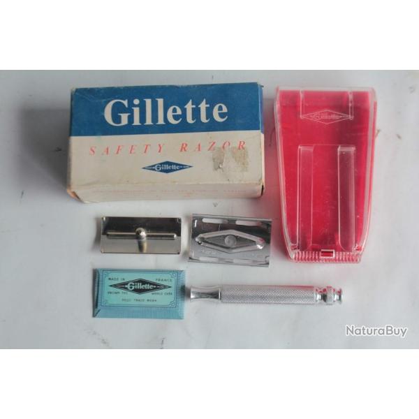 GILLETTE Ancien rasoir Safety razor Set N�24