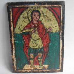 Icône orthodoxe Archange Michel Balkans XIXe siècle