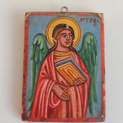 Icône orthodoxe peinte Archange Matthieu