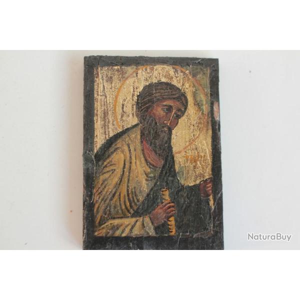 Ancienne Ic�ne orthodoxe Proph�te de l'ancien Testament