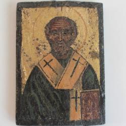 Ancienne Icône orthodoxe Saint Nicolas