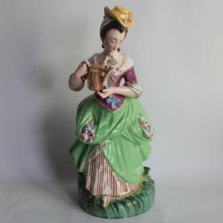 Tisanière porcelaine figurative Jardinière Jacob Petit