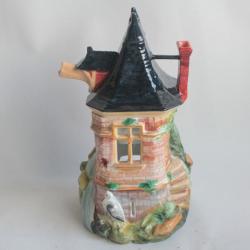 Ancienne Tisanière porcelaine Moulin alsacien