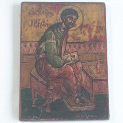 Icône orthodoxe grecque Saint Luc l'évangéliste
