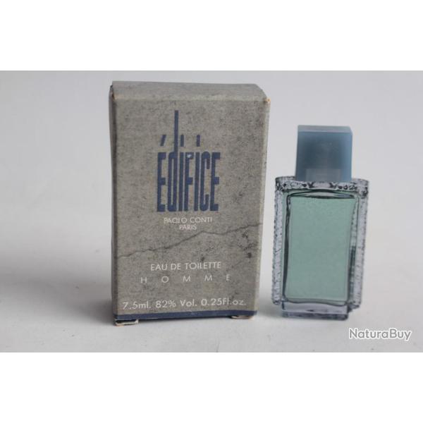 Flacon miniature Eau de toilette �difice Paolo Conti homme 7,5 ml