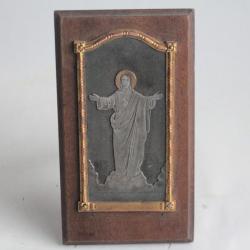 Icône Reliquaire Jésus gravure sur cuivre