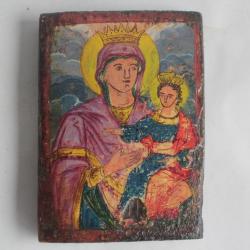 Icône orthodoxe Mère de Dieu Vierge à l'enfant