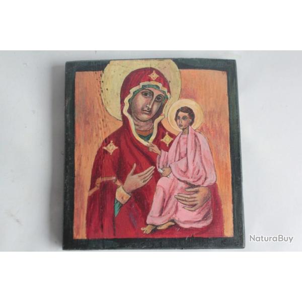 Ic�ne orthodoxe M�re de Dieu Vierge � l'enfant Europe de l'est