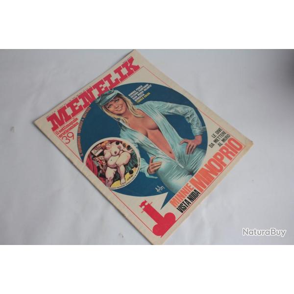Revue italienne Menelik n�39 1972 Pin-up