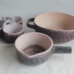 Jean AUSTRUY Plats Céramique Vallauris