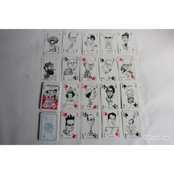 Jeu de cartes Poker politique fran�ais illustrations Bubec