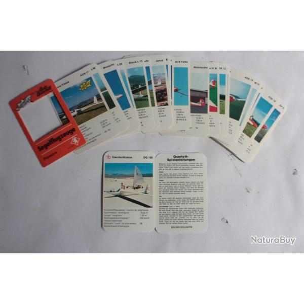 Jeu de cartes Quiz-Quartett Planeurs