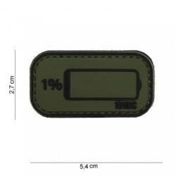 Patch 3D PVC Low Battery (101 Inc) Noir