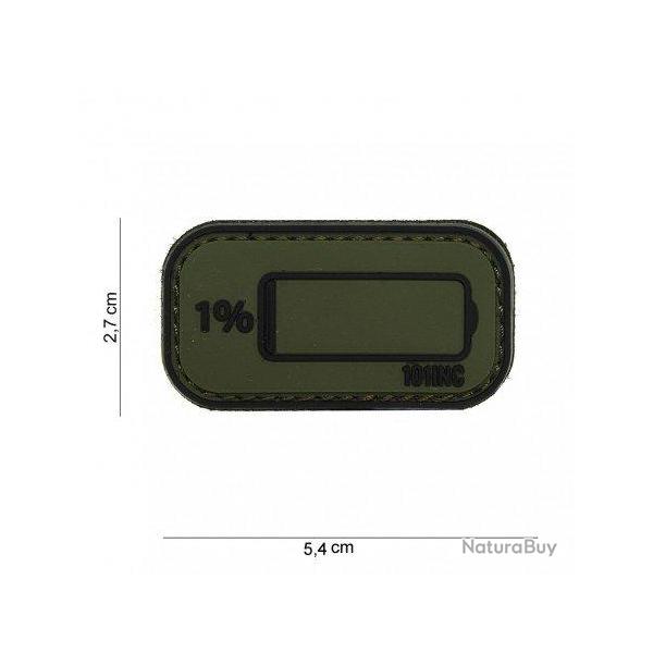 Patch 3D PVC Low Battery (101 Inc) Noir