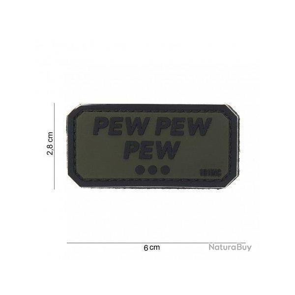 Patch 3D PVC Pew pew pew (101 Inc) Noir