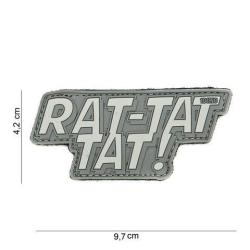 Patch 3D PVC Rat-tat tat (101 Inc) Gris