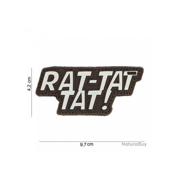 Patch 3D PVC Rat-tat tat (101 Inc) Marron