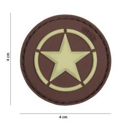Patch 3D PVC &eacute;toile (101 Inc) Marron