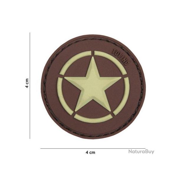 Patch 3D PVC toile (101 Inc) Marron