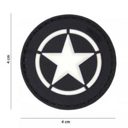 Patch 3D PVC &eacute;toile (101 Inc) Noir