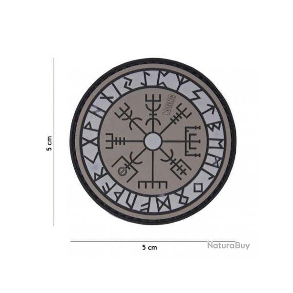 Patch 3D PVC Runes Protection (101 Inc) Gris