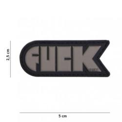 Patch 3D PVC Fuck (101 Inc) Wolf Grey