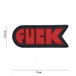 Patch 3D PVC Fuck (101 Inc) Rouge