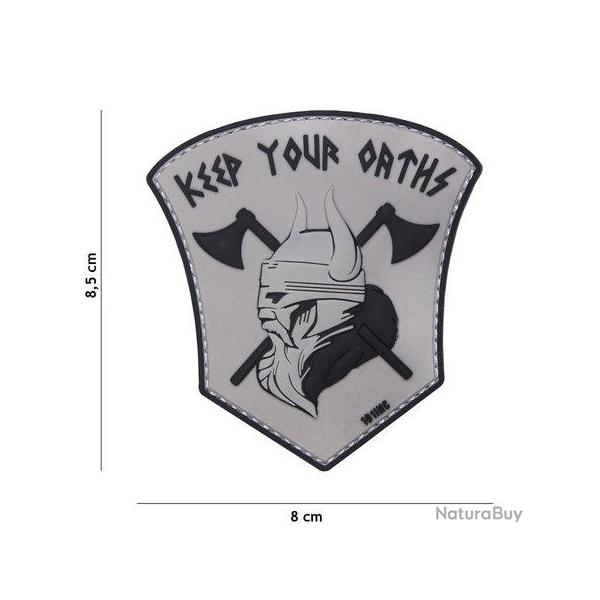 Patch 3D PVC Keep your Oaths (101 Inc) Gris