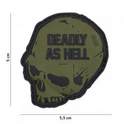 Patch 3D PVC Deadly as Hell (101 Inc) OD
