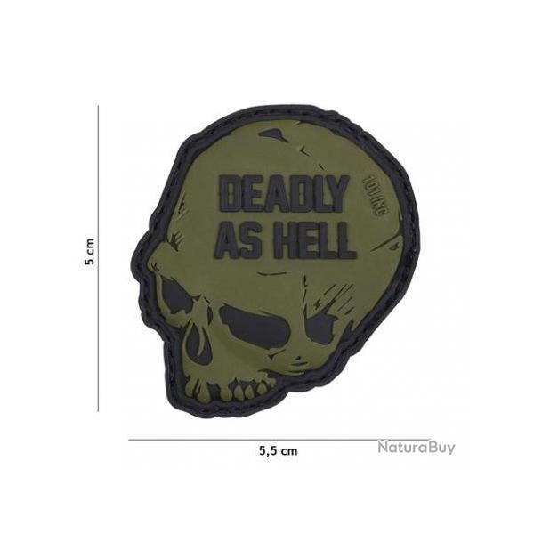 Patch 3D PVC Deadly as Hell (101 Inc) OD