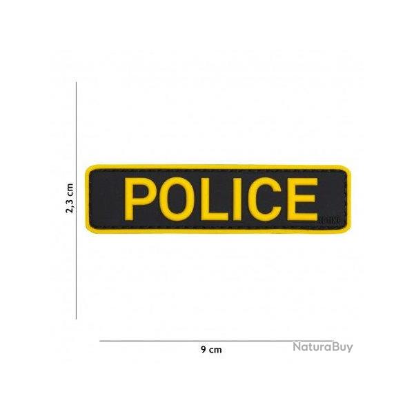Patch 3D PVC Police (101 Inc) Jaune