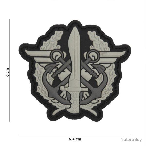 Patch 3D PVC Fusilier Marin (101 Inc) Wolf Grey