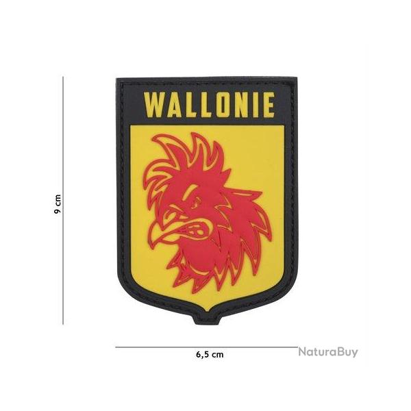 Patch 3D PVC Ecusson Wallonie (101 Inc) Jaune
