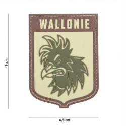 Patch 3D PVC Ecusson Wallonie (101 Inc) Multicam