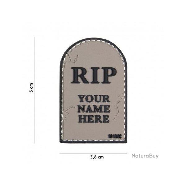 Patch 3D PVC RIP (101 Inc) Gris