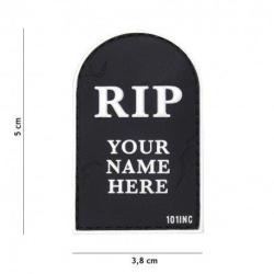 Patch 3D PVC RIP (101 Inc) Noir