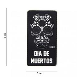 Patch 3D PVC Dia de Muertos (101 Inc) Noir