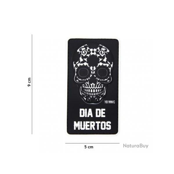 Patch 3D PVC Dia de Muertos (101 Inc) Noir