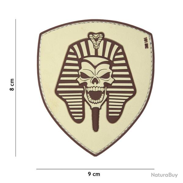 Patch 3D PVC Pharaon Skull (101 Inc) D�sert