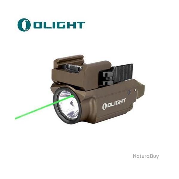 Vente Flash ! - Lampe Torche Olight BALDR Mini TAN - 600 Lumens - Laser Vert