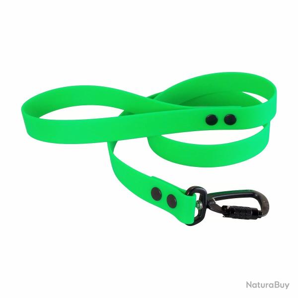 Laisse BIO-BETA Twist-Lock 25 mm Vert fluo
