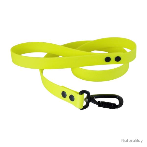 Laisse BIO-BETA Twist-Lock 25 mm jaune fluo