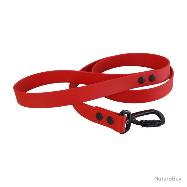 Laisse BIO-BETA Twist-Lock 25 mm Rouge