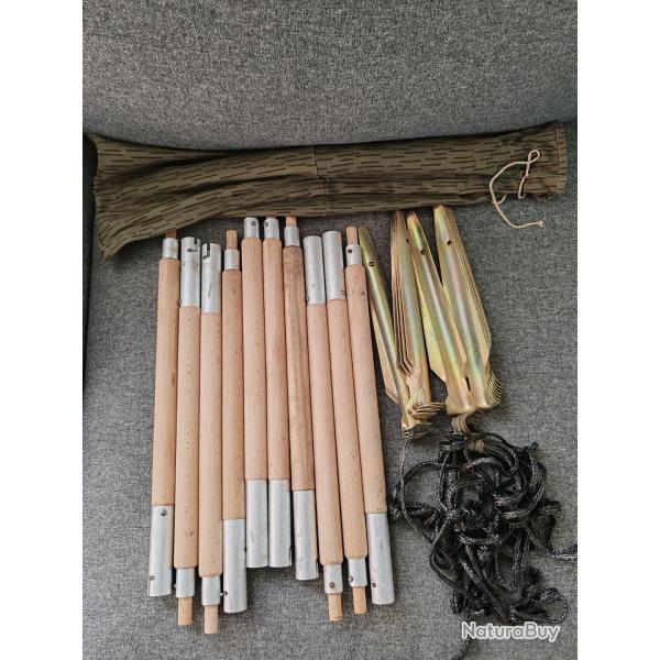 ENSEMBLE DE MTS ET SARDINES POUR TENTE DEUX PLACES,EX ALLEMAGNE DE L EST