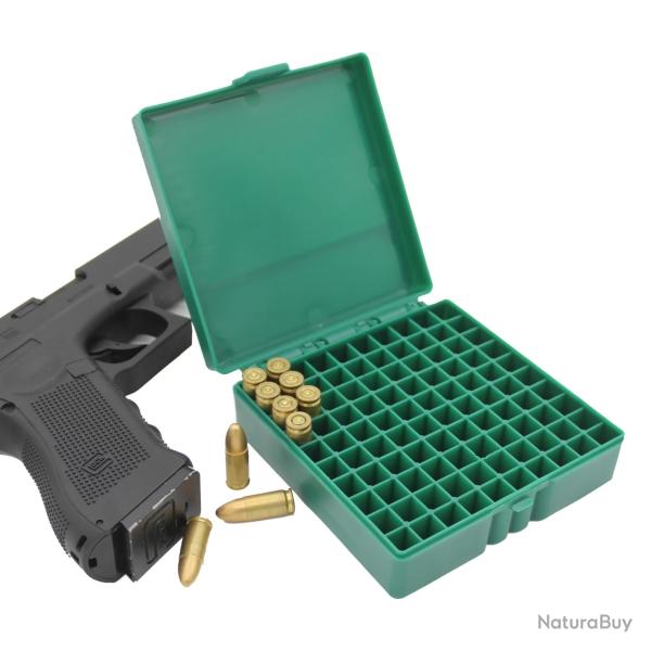 Bo�te � munitions 9mm 100 emplacements - verte - LIVRAISON GRATUITE