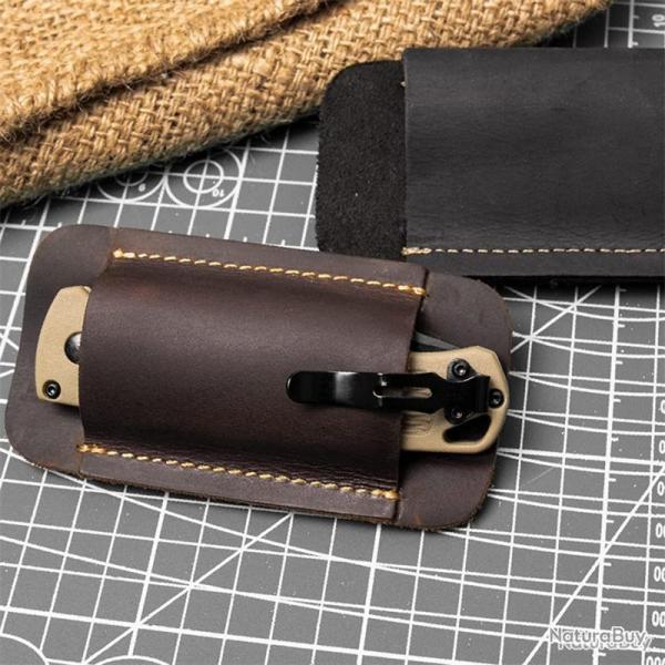 �tui de ceinture pour couteau - marron - LIVRAISON GRATUITE
