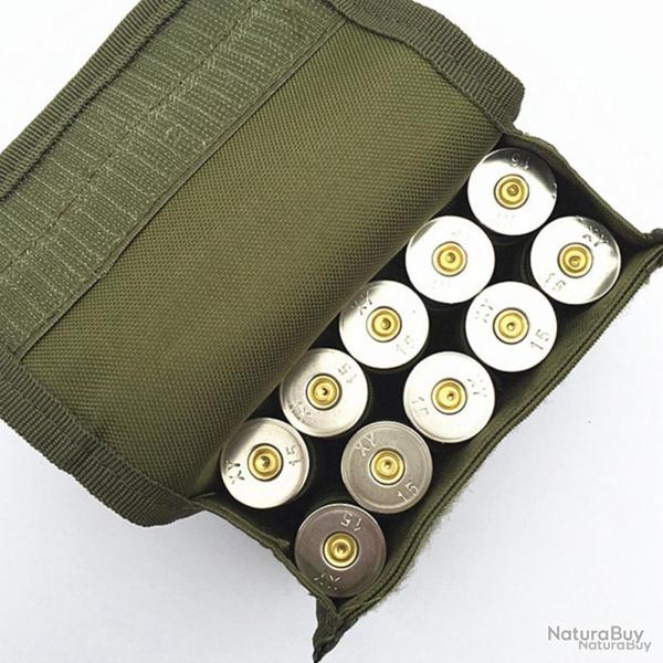 �tui � munitions 10 emplacements pour calibre 12 - vert - LIVRAISON GRATUITE