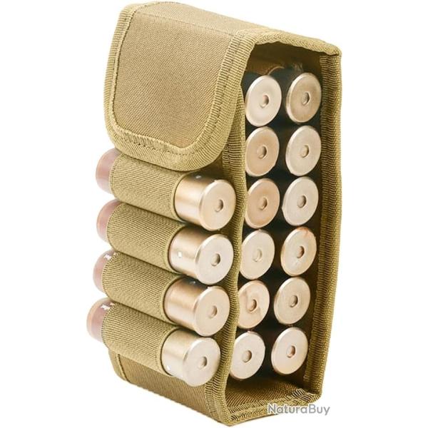 �tui � munitions 16 emplacements pour calibre 12 - kaki - LIVRAISON GRATUITE